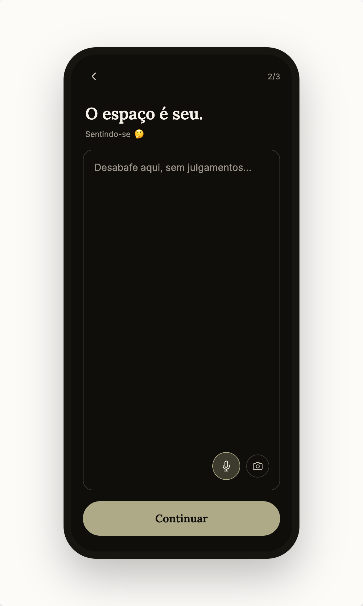 Journaling with voice and photo input